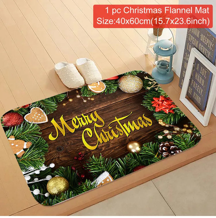 Christmas Door Mat Santa Claus