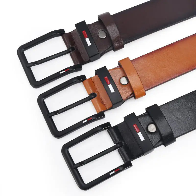 Men's PU Leather Alloy Pin Buckle Belt