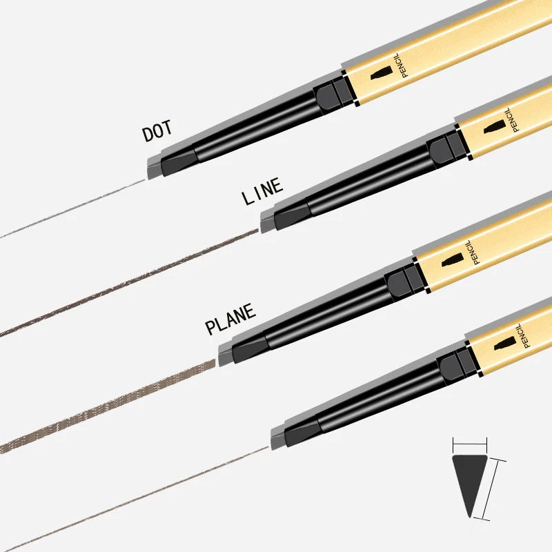 Dual-Ended Waterproof Eyebrow Pencil