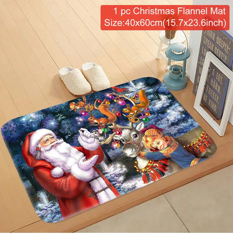 Christmas Door Mat Santa Claus
