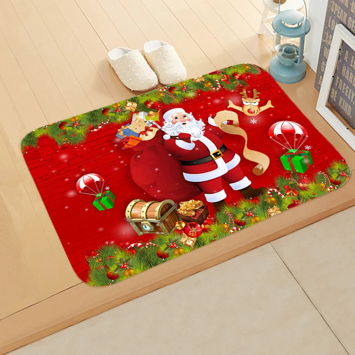 Christmas Door Mat Santa Claus