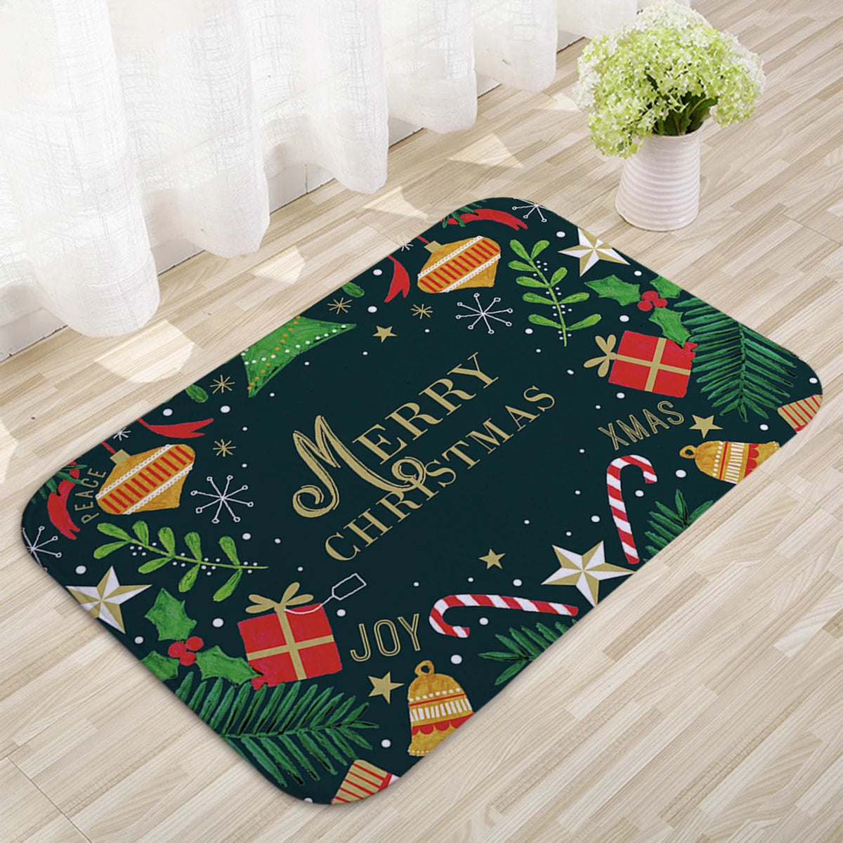 Christmas Door Mat Santa Claus