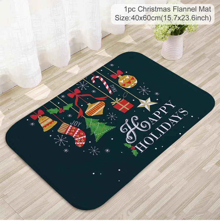Christmas Door Mat Santa Claus