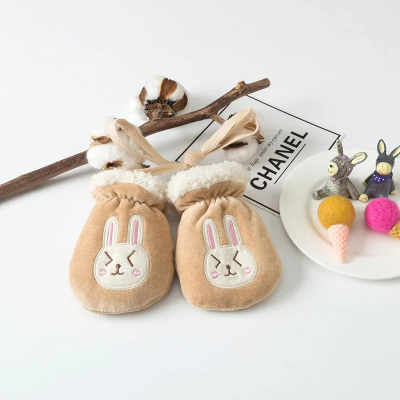 Baby Mittens Thicken Infant Anti-Grab Gloves