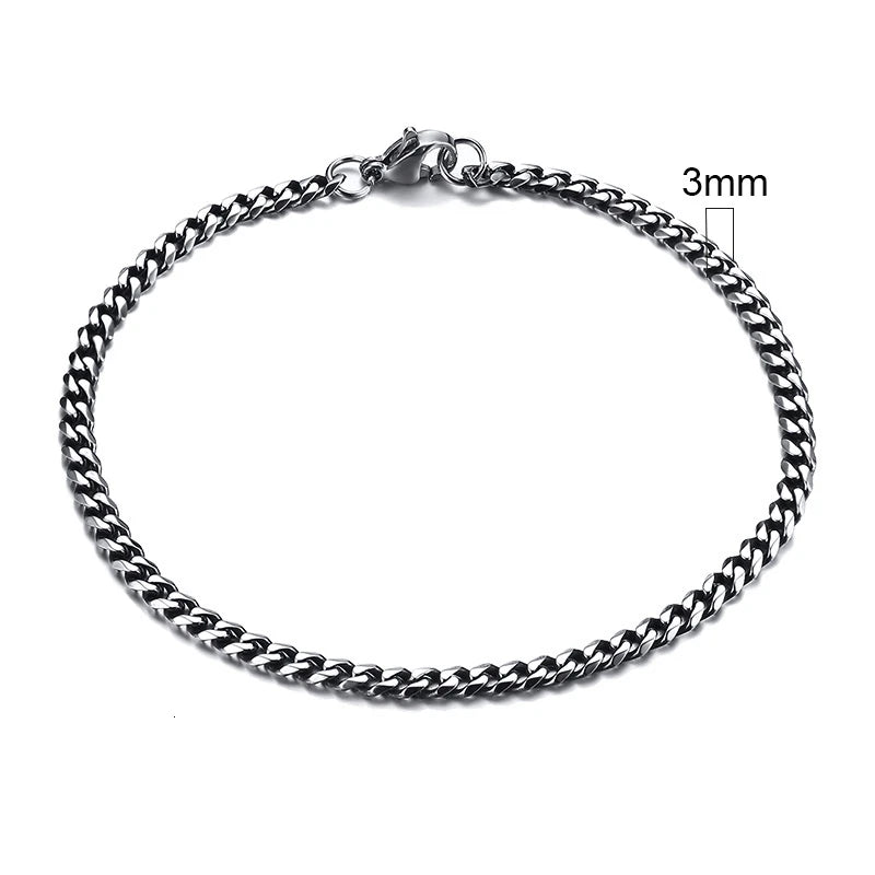 Curb Chain Bracelet for Men