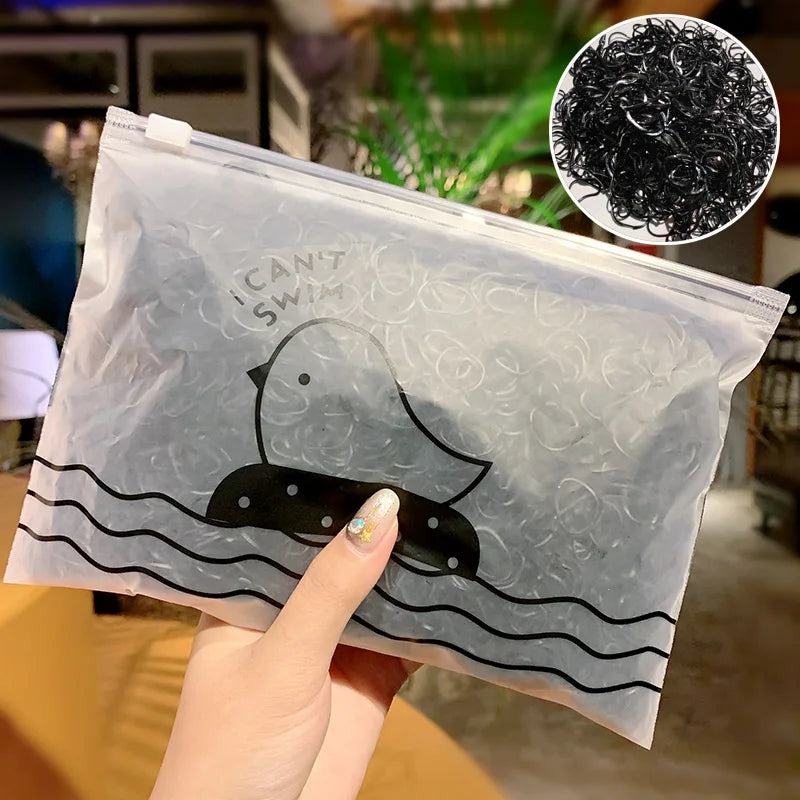 Small Disposable Rubber Bands Gum For Ponytail