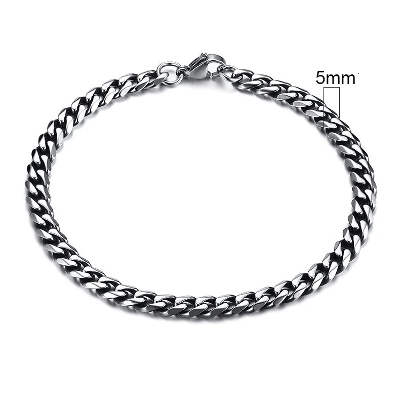 Curb Chain Bracelet for Men