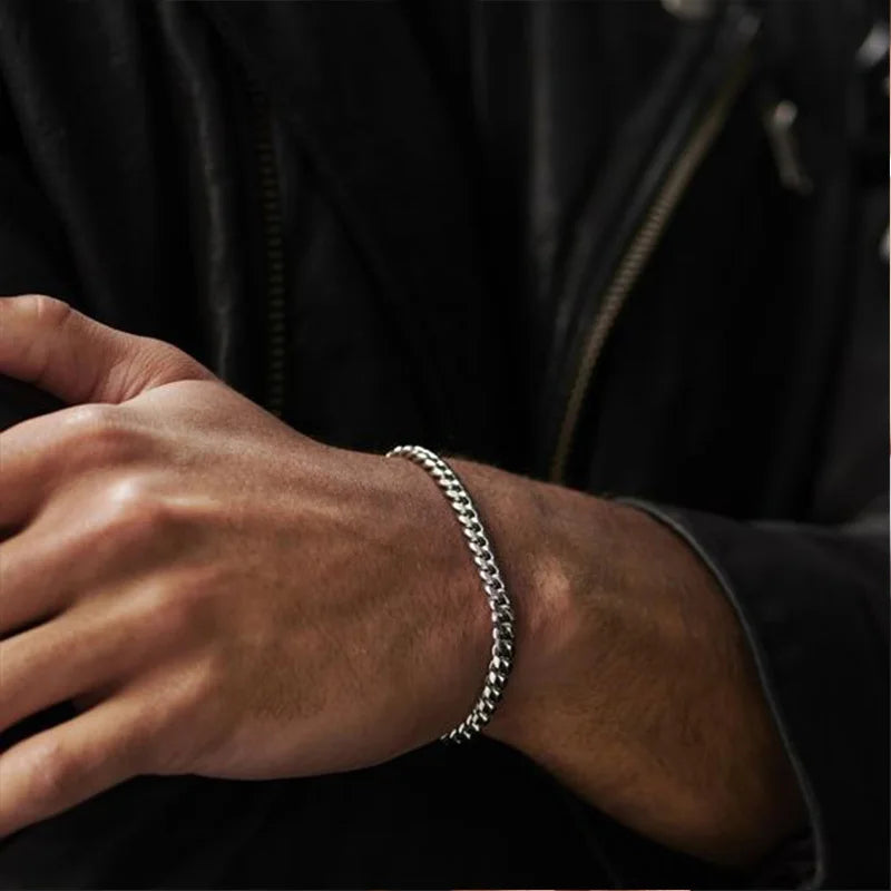 Curb Chain Bracelet for Men