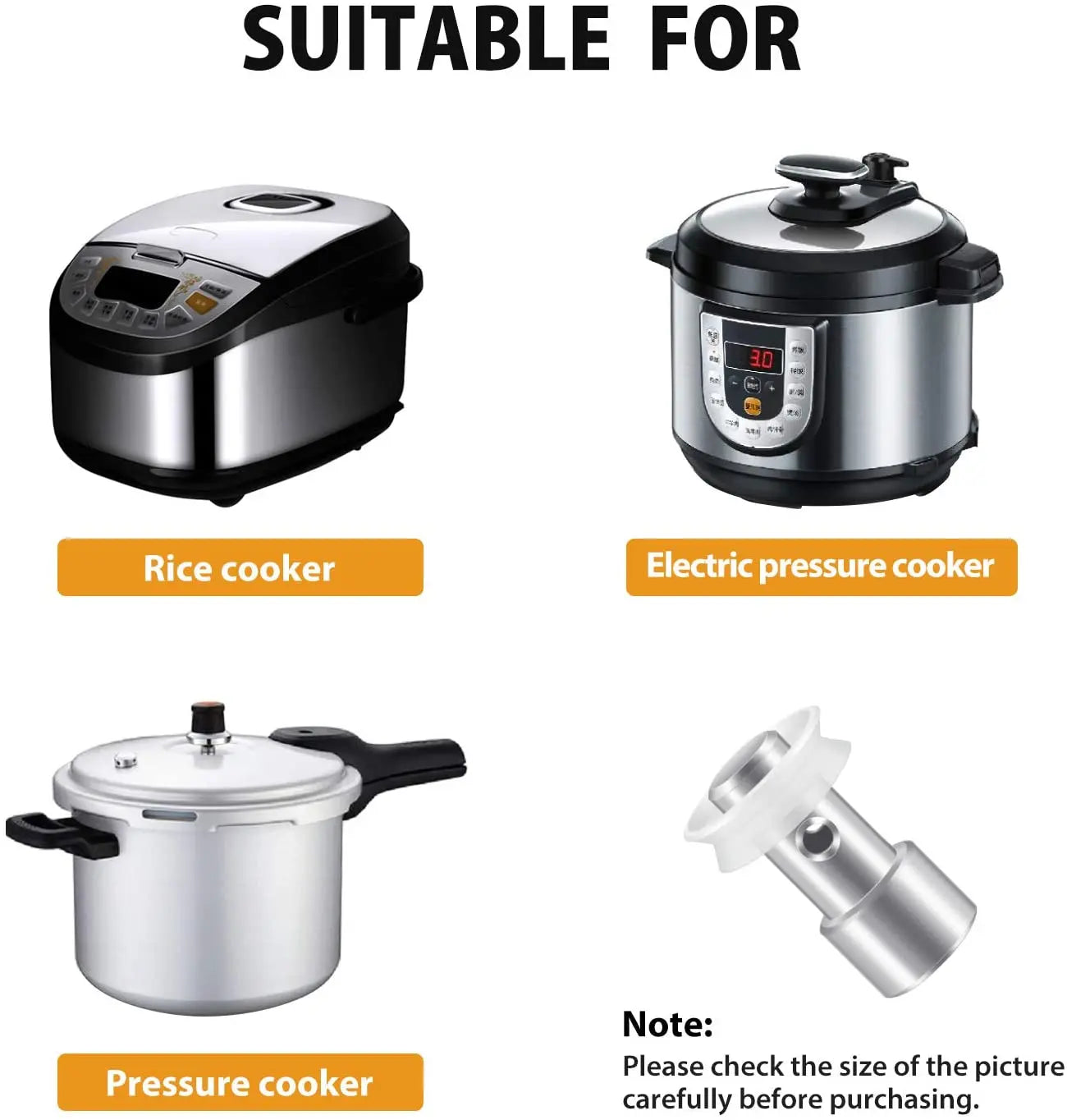 5pcs Float Valve Instant Pot Steam Valve Universal Replacement Floater Sealer for Pressure Cookers XL YBD60-100 PPC780 PPC770