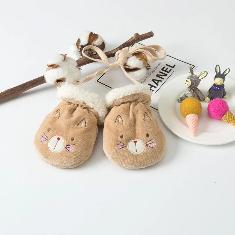 Baby Mittens Thicken Infant Anti-Grab Gloves