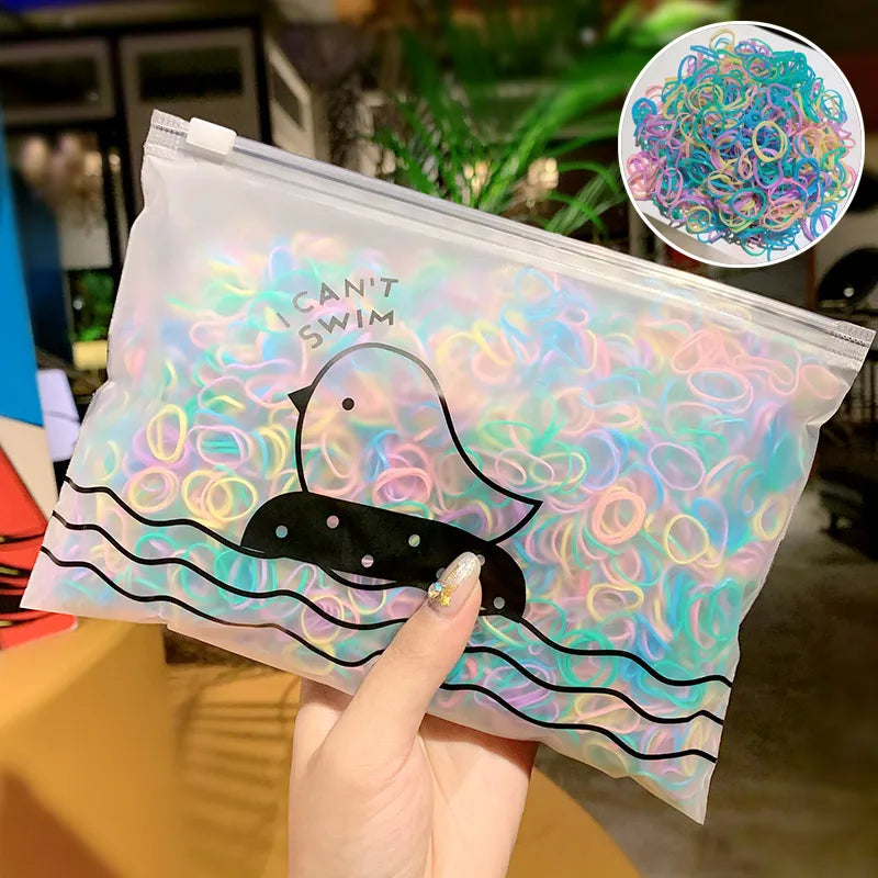 Small Disposable Rubber Bands Gum For Ponytail