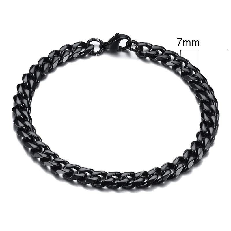 Curb Chain Bracelet for Men
