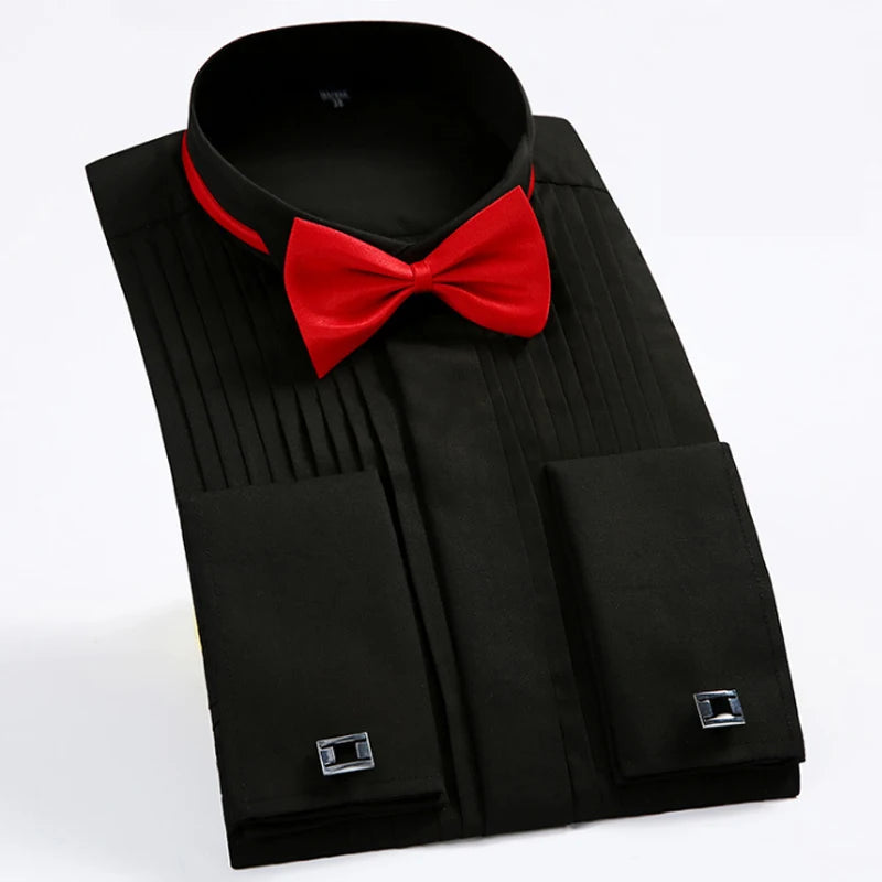 Classic Winged Collar Dress Shirt for Men