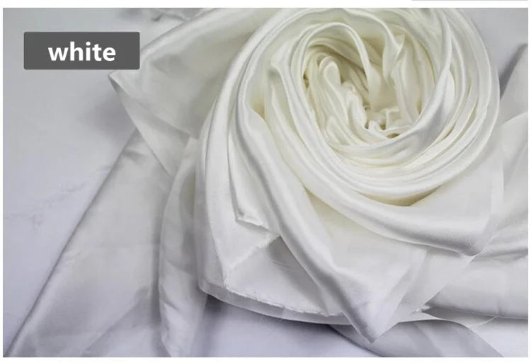 Silk Fabric 100% Silk Mulberry Silk Solid Color Multicolor Width 114cm Plain Dyed Silk