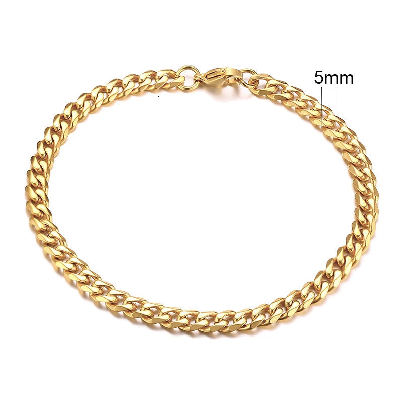 Curb Chain Bracelet for Men