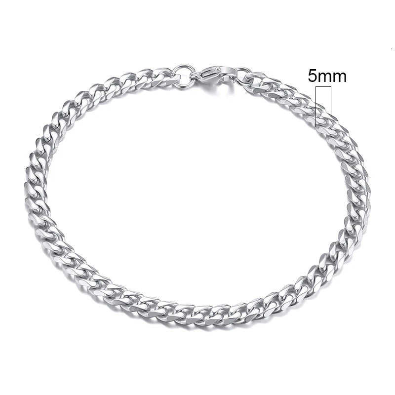 Curb Chain Bracelet for Men