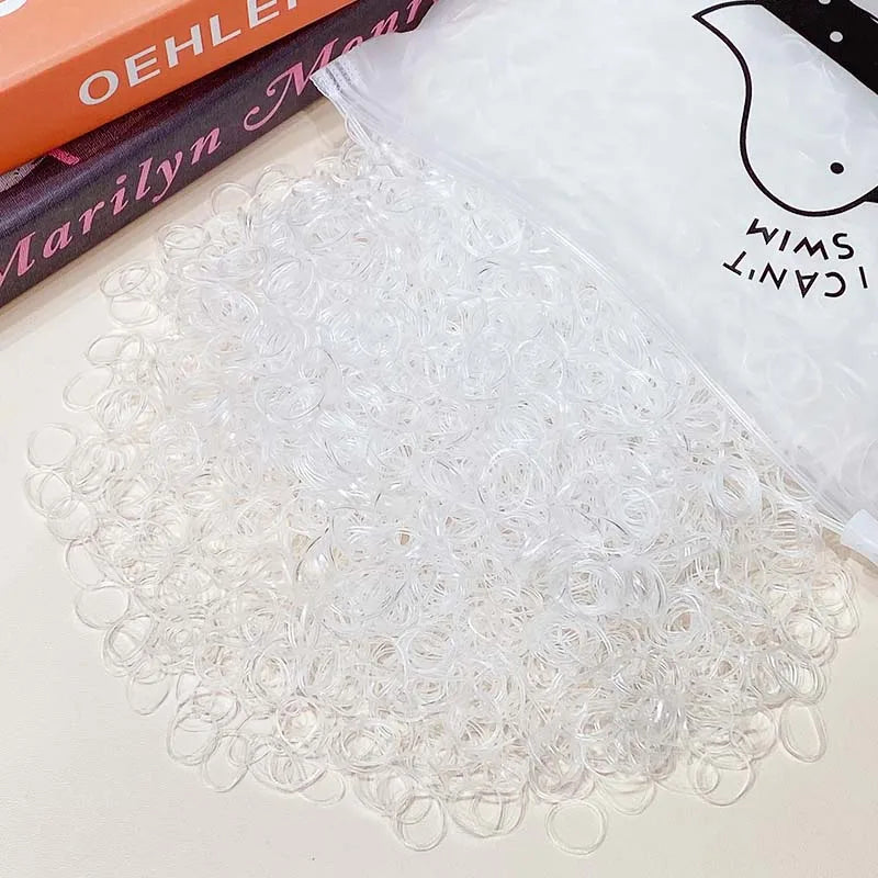 Small Disposable Rubber Bands Gum For Ponytail