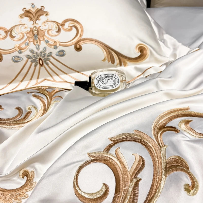 Luxury Royal Gold Embroidery Bedding Set