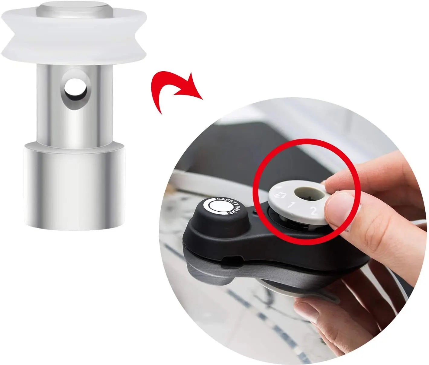 5pcs Float Valve Instant Pot Steam Valve Universal Replacement Floater Sealer for Pressure Cookers XL YBD60-100 PPC780 PPC770