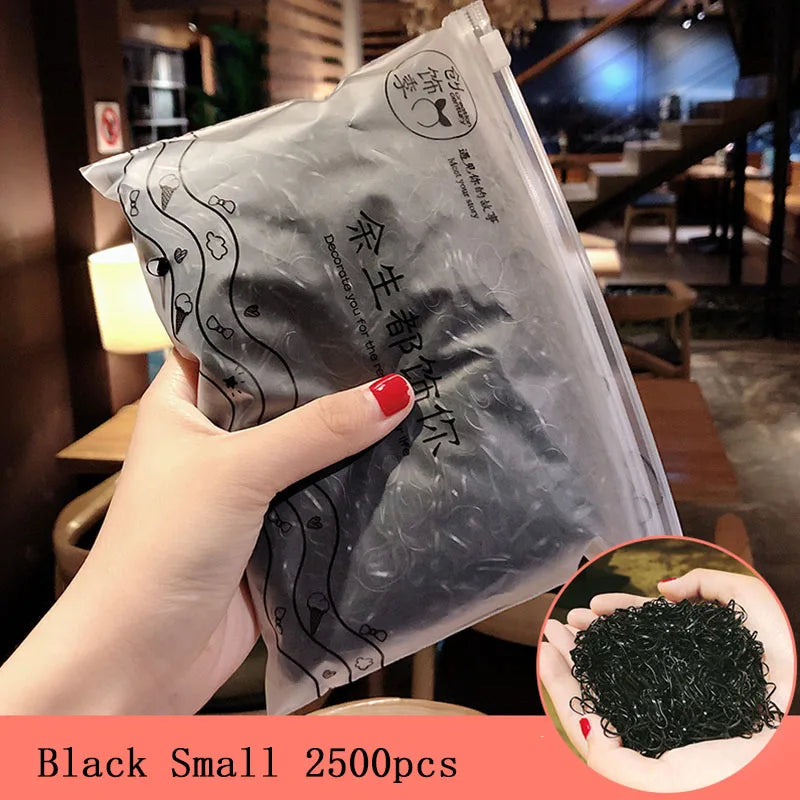 Small Disposable Rubber Bands Gum For Ponytail