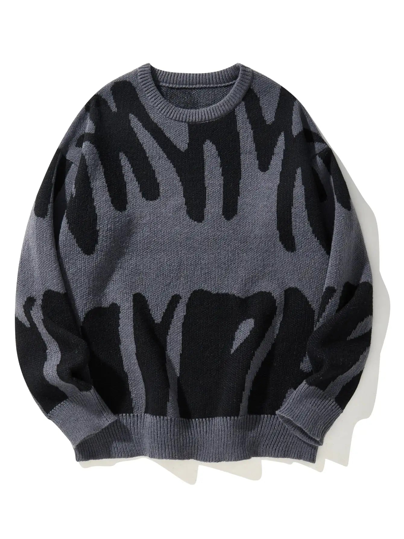 Popular Irregular Jacquard Pattern Sweater