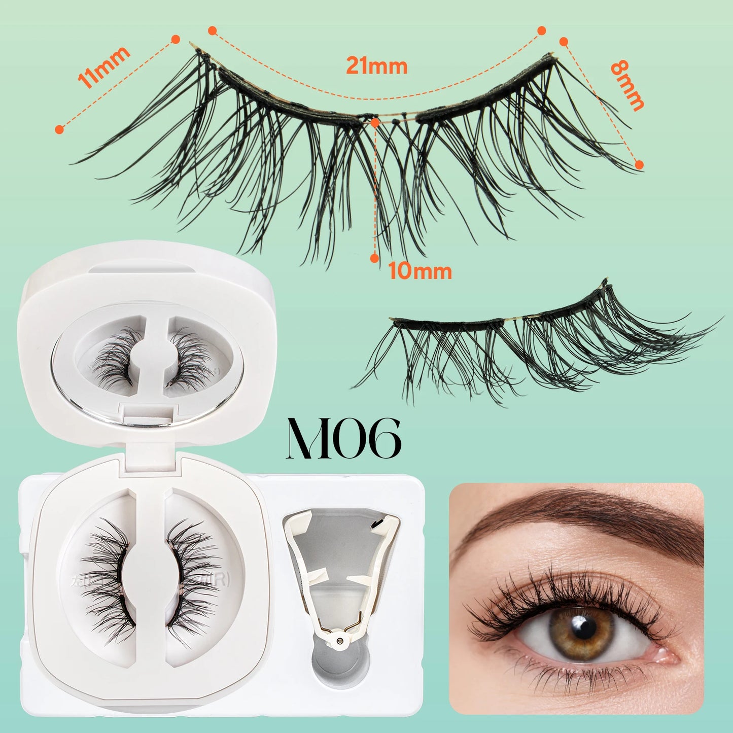 Magnetic No Glue Needed Reusable Eyelashes