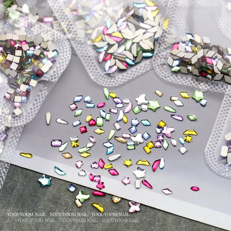 300/100pcs Mini Nail Art Rhinestones