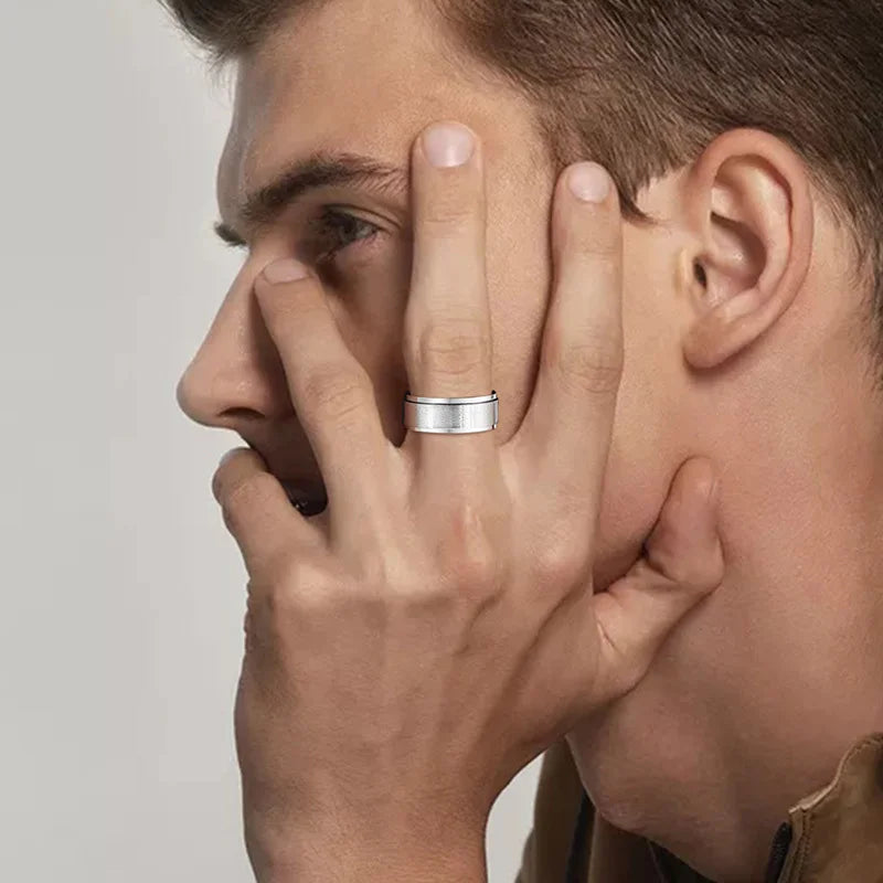 Unisex Personalized Spinner Ring