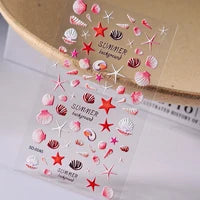 5 D Macron Flower/Fruit Nail Charms Sticker