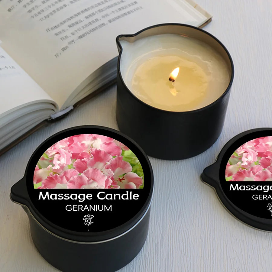 1PC Massage Oil Candles,luxury aromatherapy candles,for Stress Relief and SkinMoisturizing, SM Product Scented Candle Body Oil
