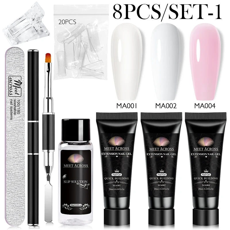 Extension Nail Gel Polish Set