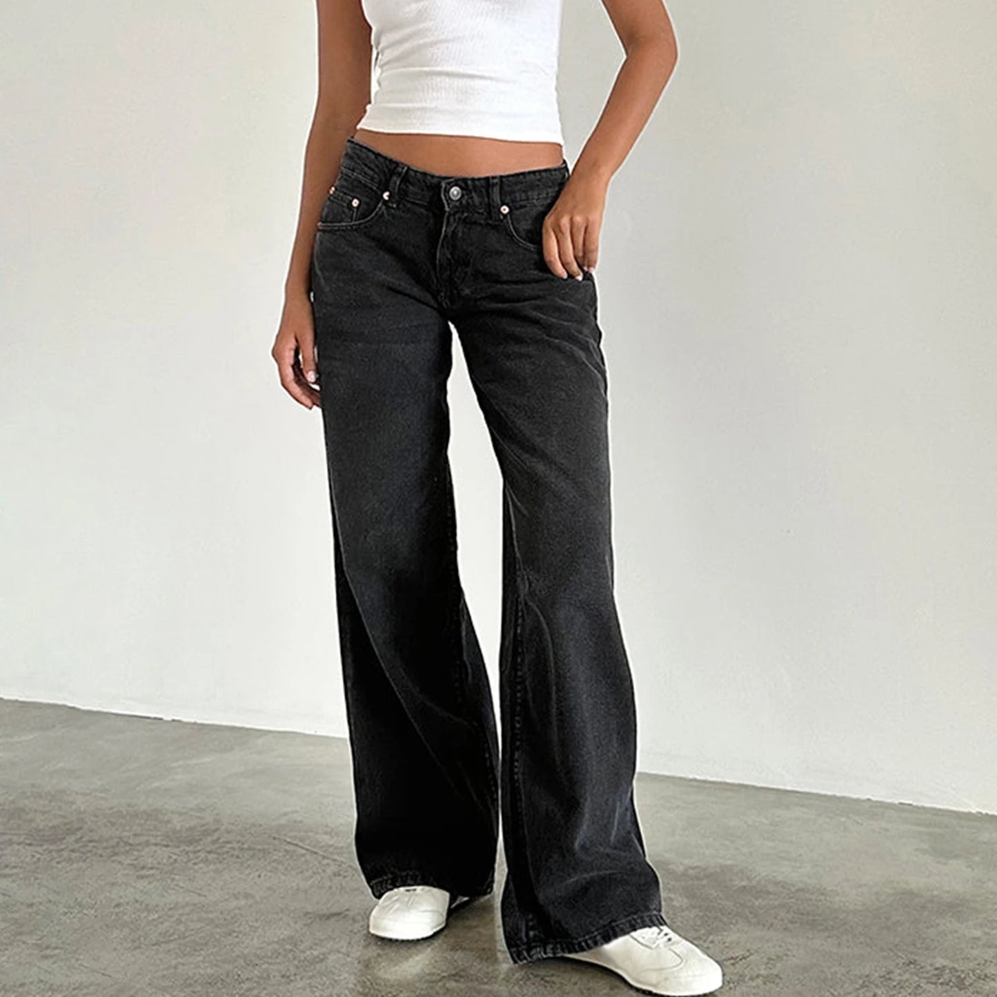 Baggy Trendy Denim Pants with Pocket