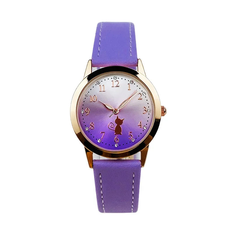 Cute Cat Waterproof Watch