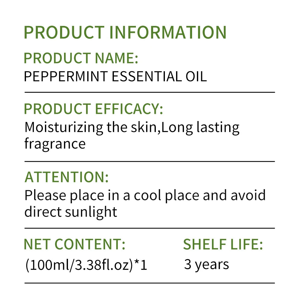 Peppermint Body Massage Essential Oil