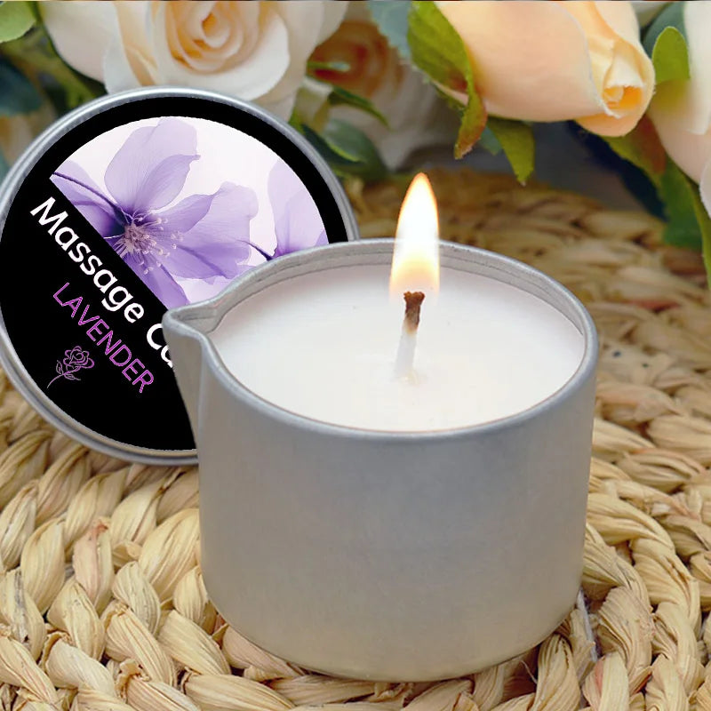 1pc Scented Candles,Low Temperature Massage Essential Oil Candle,Suitable for Bedroom Bathroom,SPA Flirtation Romantic home