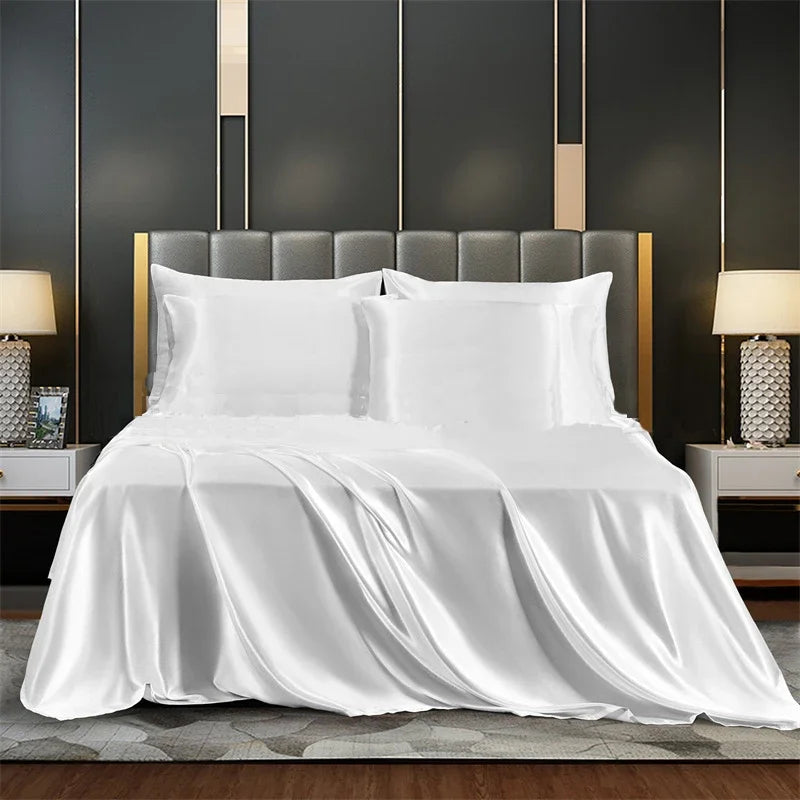 Luxury Satin Silk Bed Sheet Set