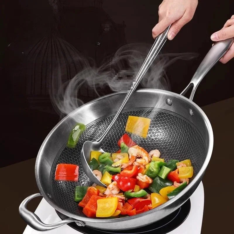 316 Stainless Steel Wok Spatula Metal kitchen utensils Slotted Turner Spoon Ladle Cooking Tools Utensil Set Kitchen Accessories