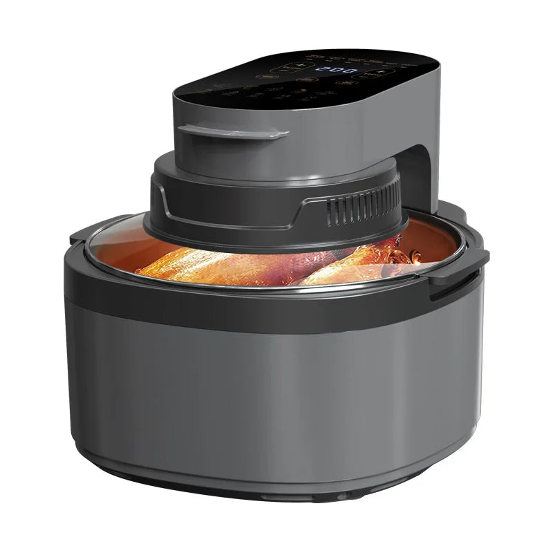 Air Fryer Large Capacity Flip-Free Roast Chicken Household 8L Intelligent New Electric Oven Electric Fryer
