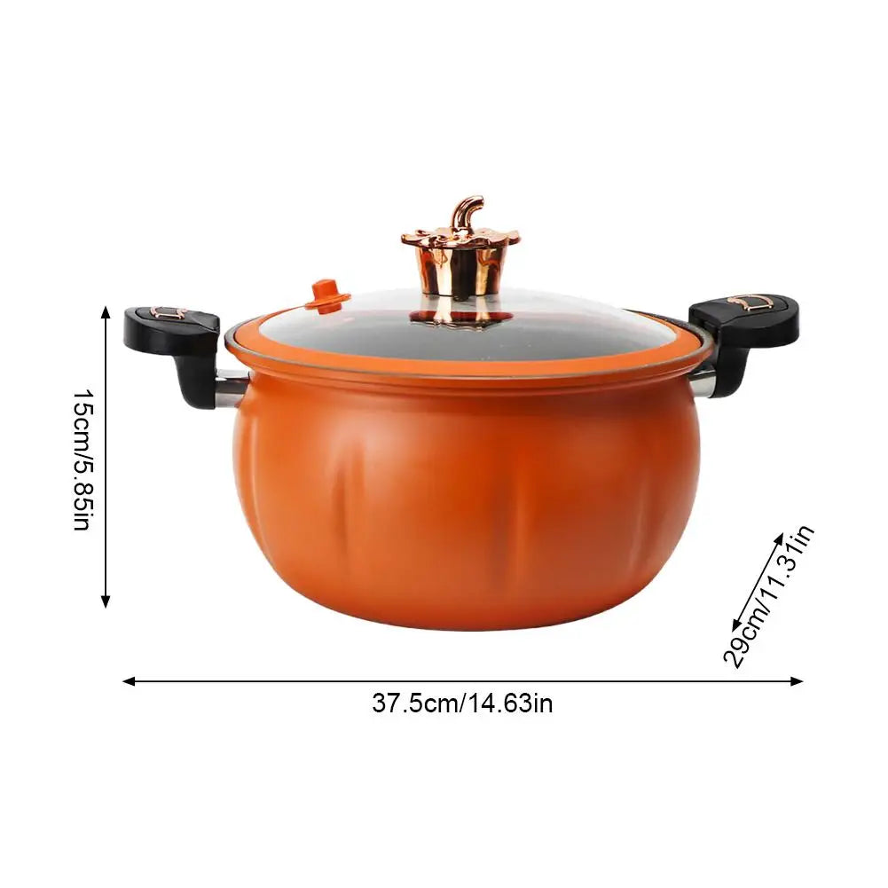 8L Large Capacity Pumpkin Micro Pressure Pot Household Kitchen Cooker Stew Soup /steamer Pot Non Stick Cooking Pot