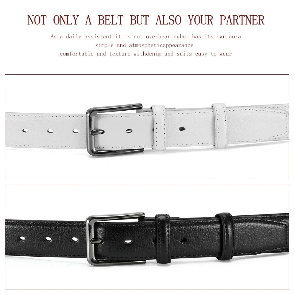 Men's High-quality Genuine Leather Automatic Buckle Belt