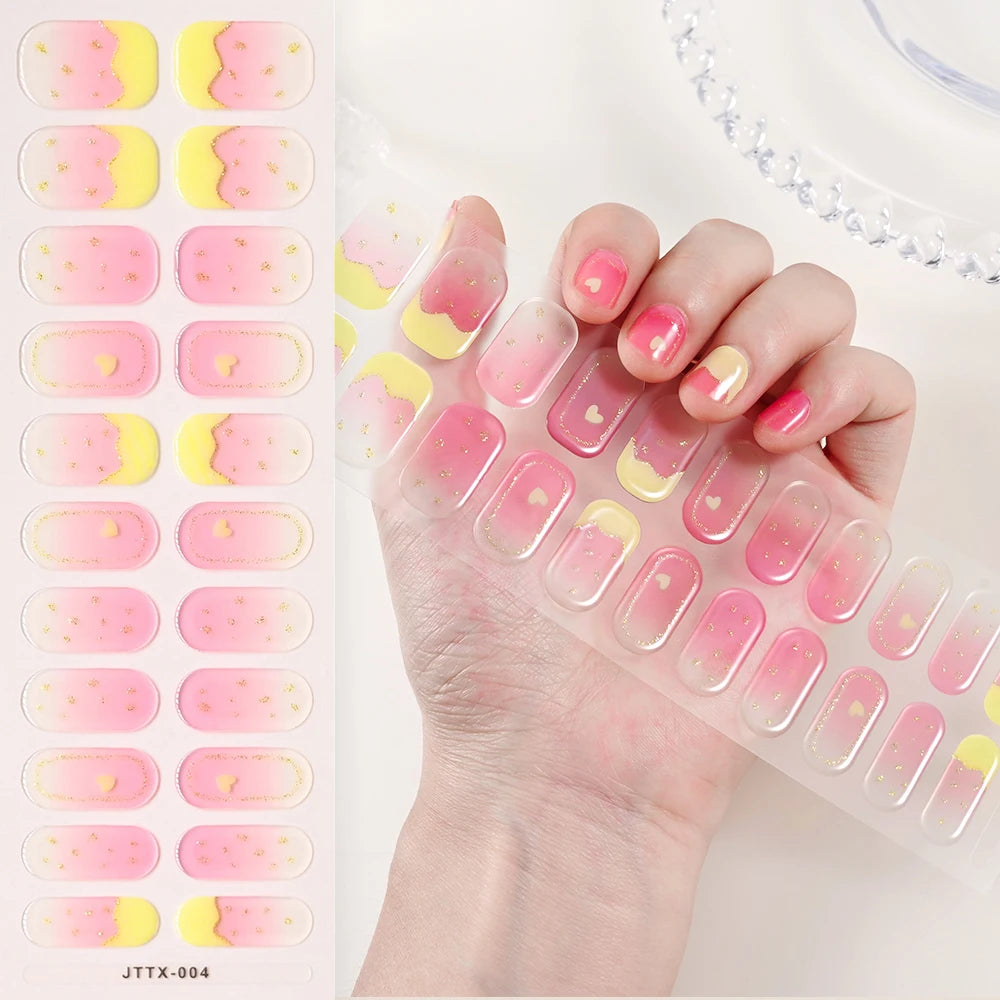 Transparent Semi Cured Gel Nail Strips
