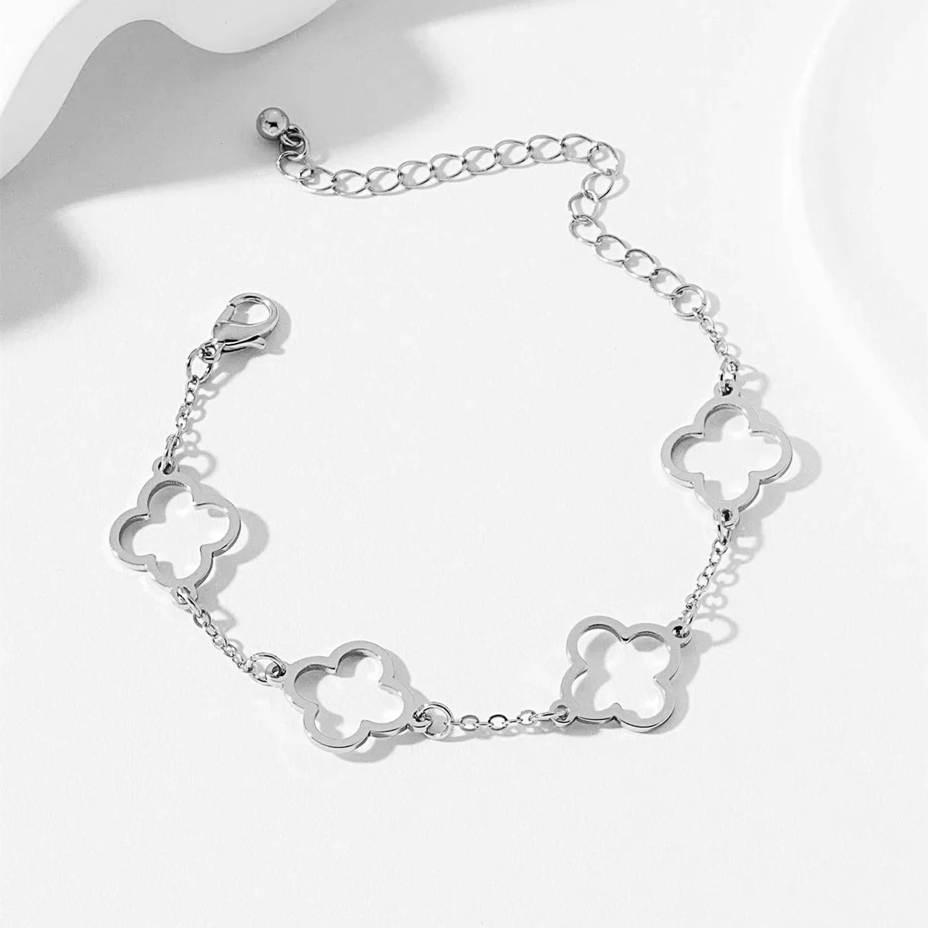 French Lucky Clover Bracelet Set