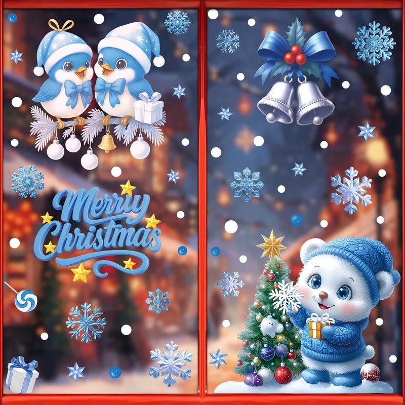Christmas Window Stickers Snowman