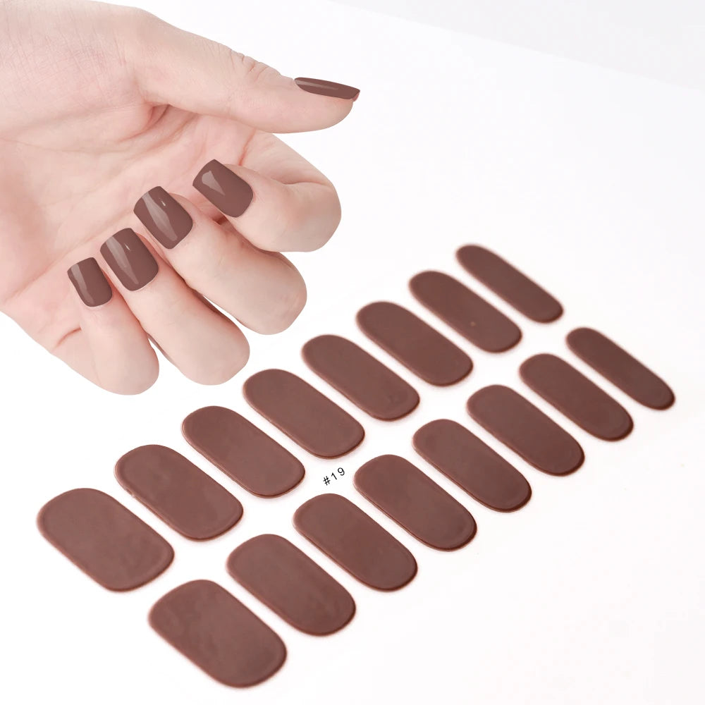 Transparent Semi Cured Gel Nail Strips