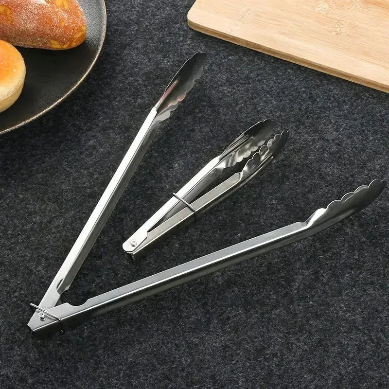 Stainless Steel Kitchen Food Tongs Household Products Cooking Utensils Cookware Bbq Assesories Grill Accessories Buffet Bread