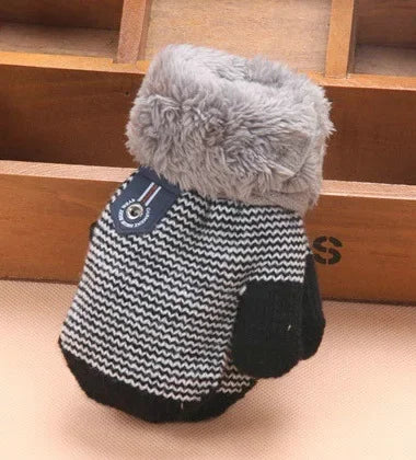 Baby Winter Knitted Full Finger Mittens
