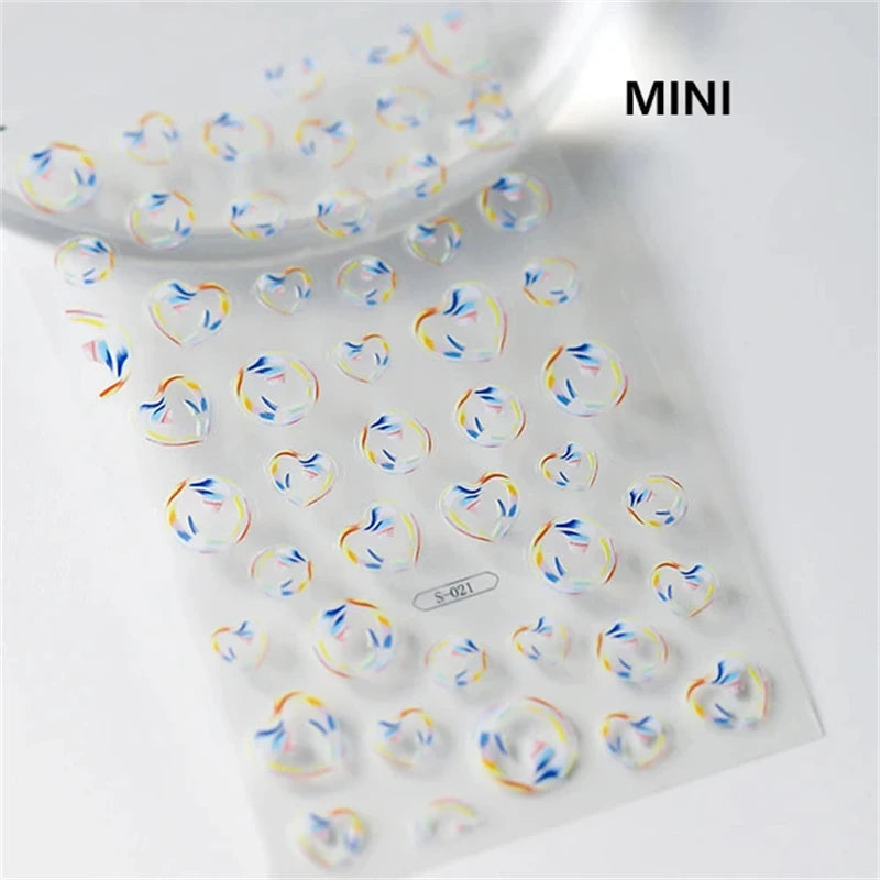 Soft Relief Decoration Nail Art Stickers