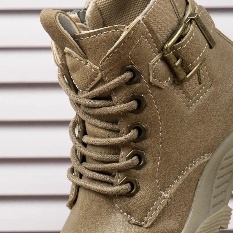 Boys Belt Buckle Short Casual Booties
