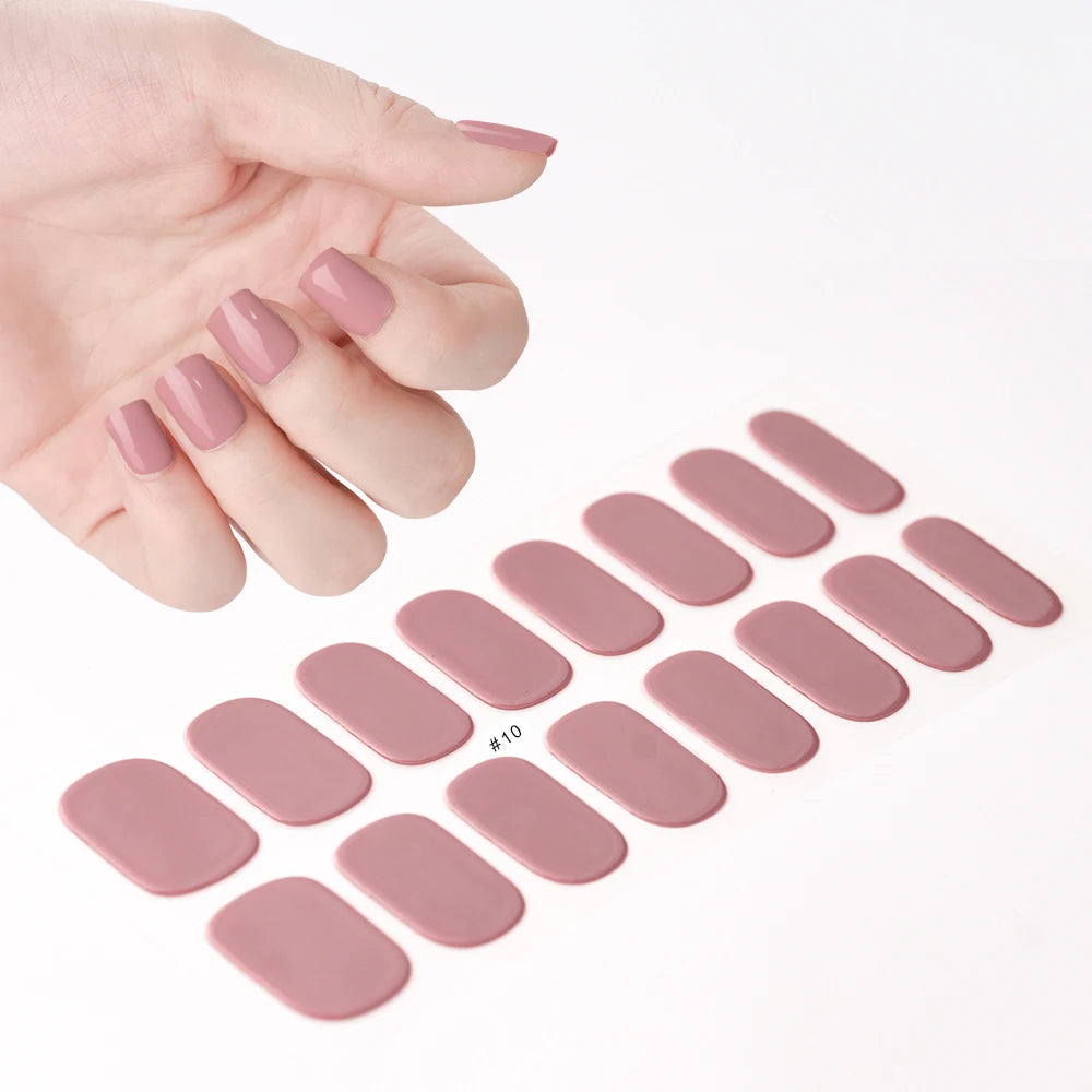 Transparent Semi Cured Gel Nail Strips
