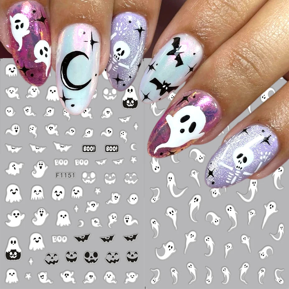 Luminous Halloween Nail Stickers